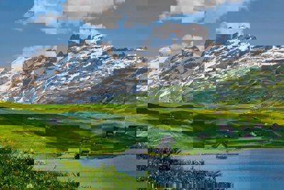 Snow-capped European Alps