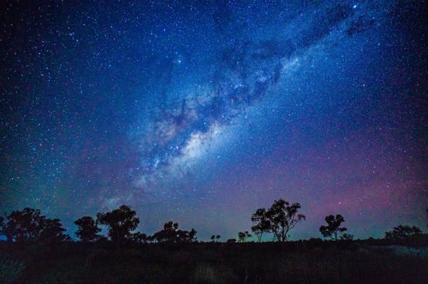 Vast Australian Outback at night